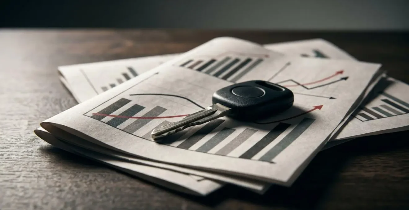 Scène évoquant les conséquences financières d'un accident automobile responsable